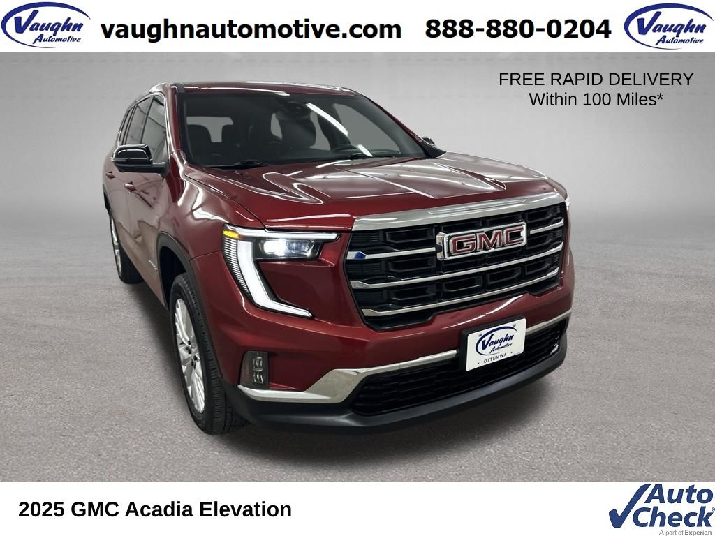 Volcanic Red Tintcoat 2025 GMC Acadia SUV / Crossover Four-Wheel Drive 8-Speed Automatic