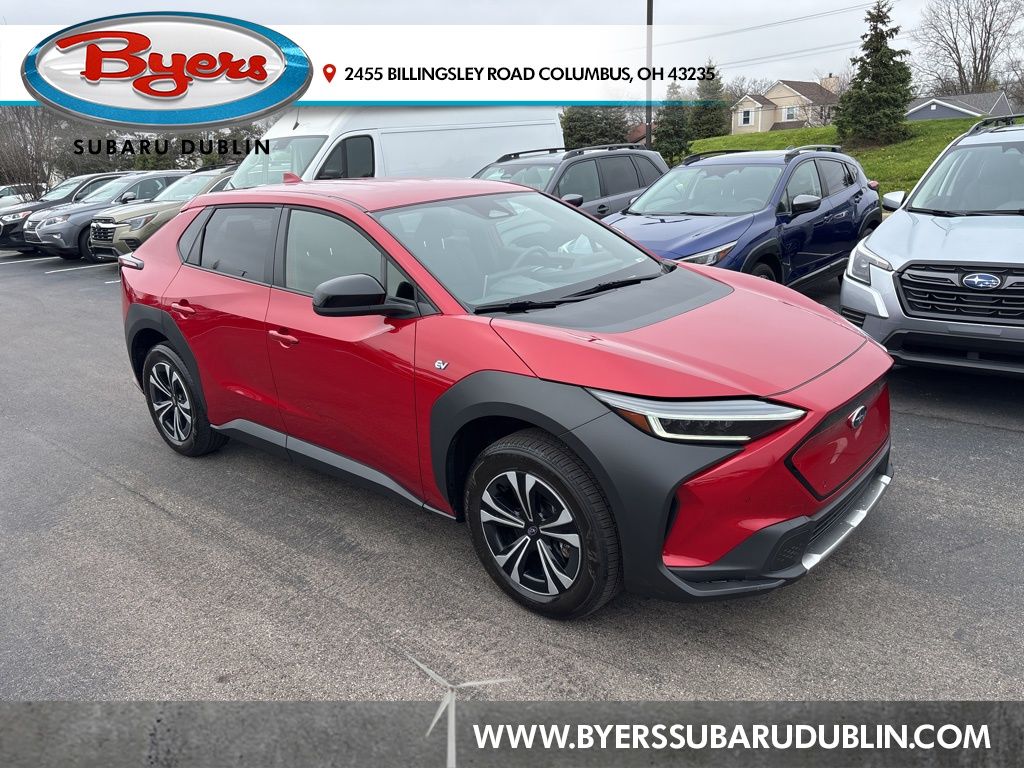 Elemental Red Pearl 2023 Subaru Solterra Premium AWD SUV / Crossover All-Wheel Drive 1-Speed Automatic