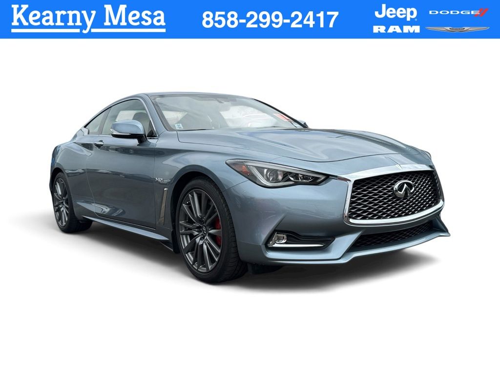 Blue 2017 INFINITI Q60 Coupe All-Wheel Drive 7-Speed Automatic