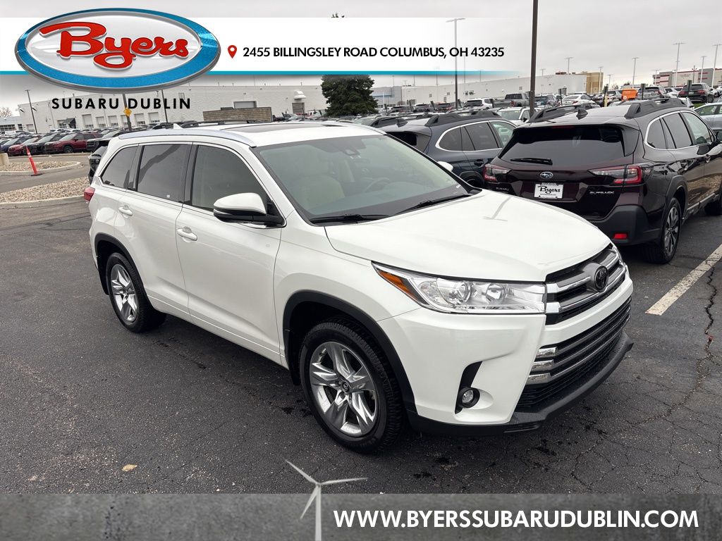 White 2019 Toyota Highlander Limited Platinum AWD SUV / Crossover All-Wheel Drive 8-Speed Automatic
