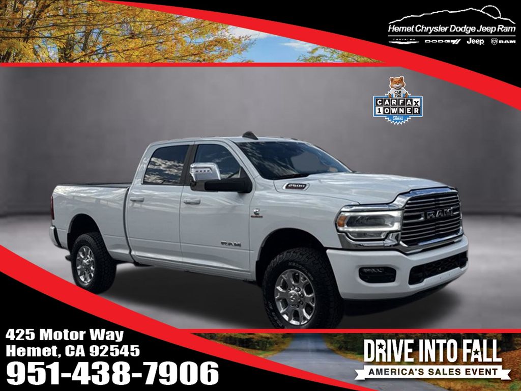 Bright White Clearcoat 2024 RAM 2500 Pickup Truck Four-Wheel Drive 6-Speed Automatic