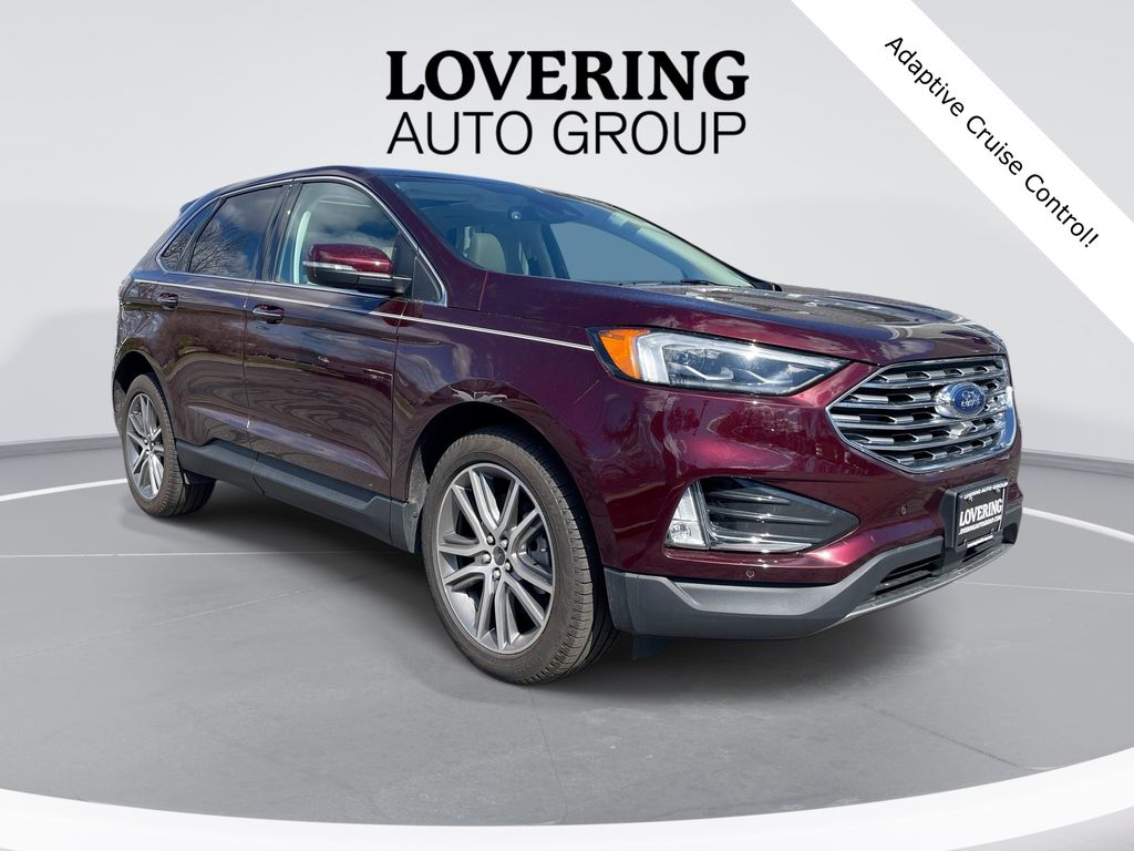 Red (Burgundy) 2024 Ford Edge Titanium AWD SUV / Crossover All-Wheel Drive 8-Speed Automatic