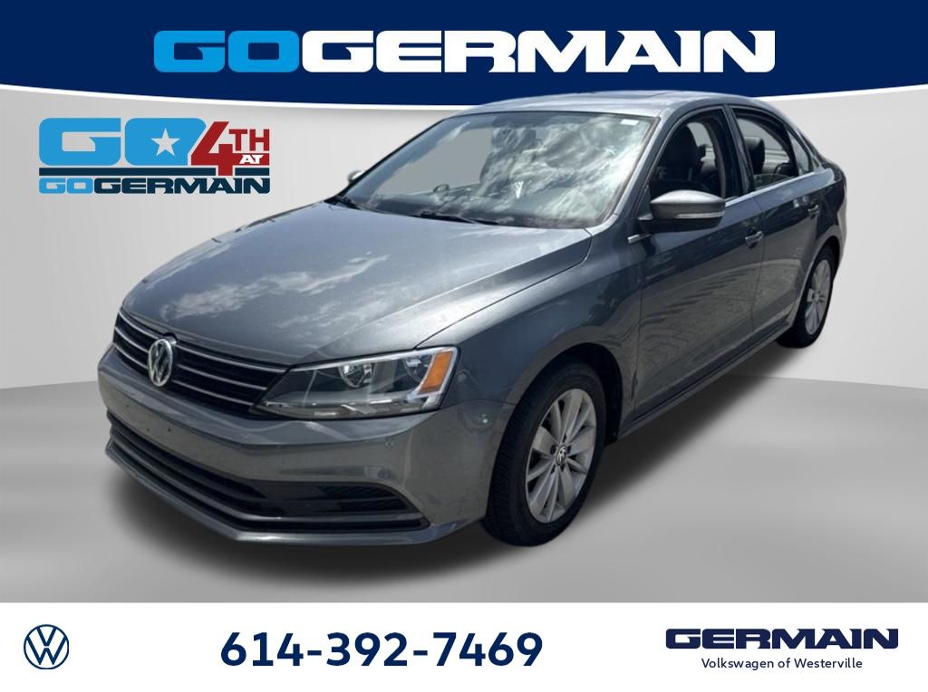 Platinum Gray Metallic 2015 Volkswagen Jetta Sedan Front-Wheel Drive 6-Speed Automatic