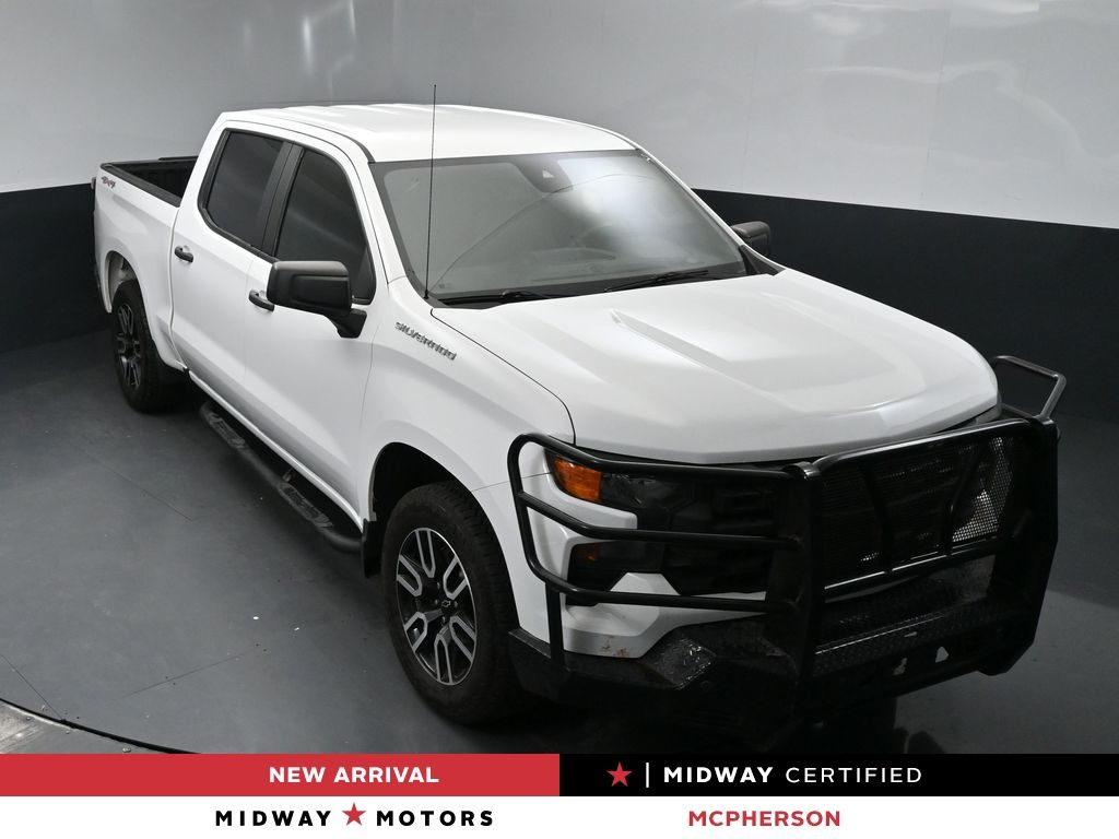 Summit White 2023 Chevrolet Silverado 1500 Pickup Truck Four-Wheel Drive Automatic