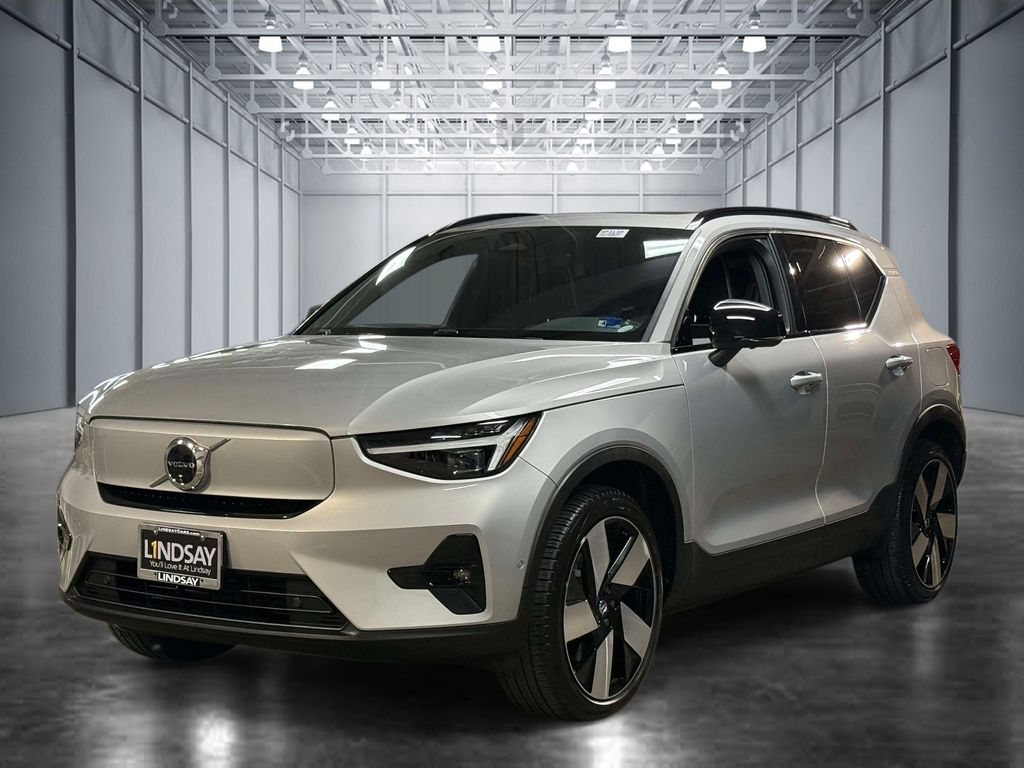 Silver Dawn Metallic 2024 Volvo XC40 Recharge Plus RWD SUV / Crossover Rear-Wheel Drive 1-Speed Automatic