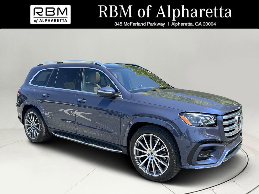 Blue 2024 Mercedes-Benz GLS 580 4MATIC SUV / Crossover All-Wheel Drive 9-Speed Automatic