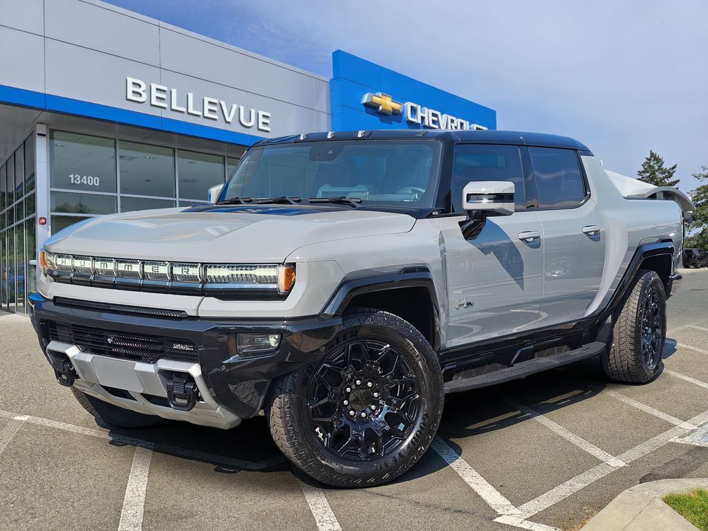 Meteorite Metallic (Gray) 2024 GMC Hummer EV Pickup Pickup Truck All-Wheel Drive 1-Speed Automatic