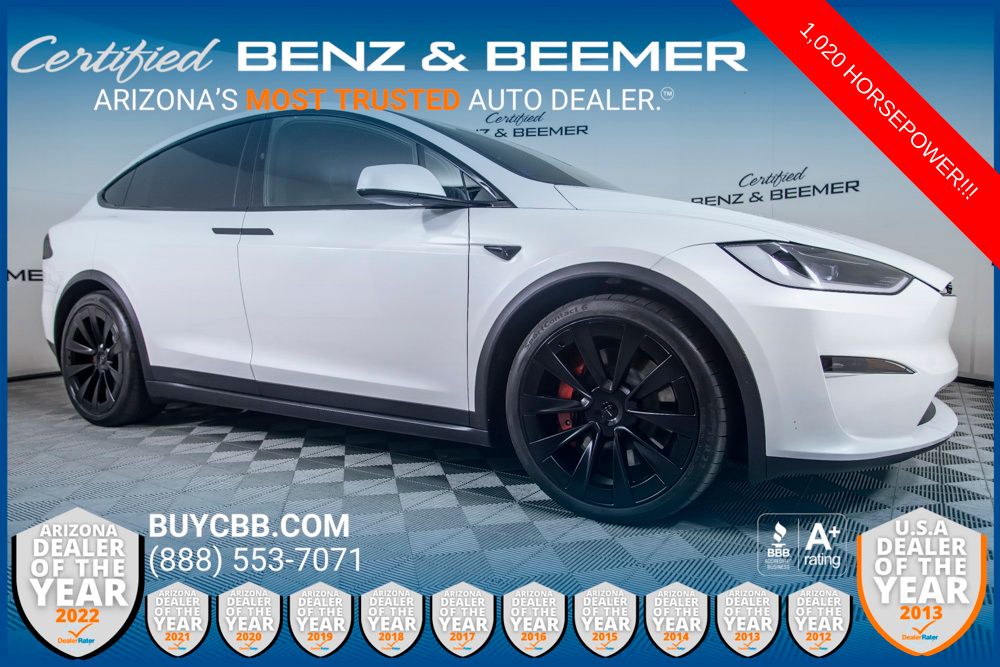 White 2024 Tesla Model X Plaid AWD SUV / Crossover All-Wheel Drive 1-Speed Automatic