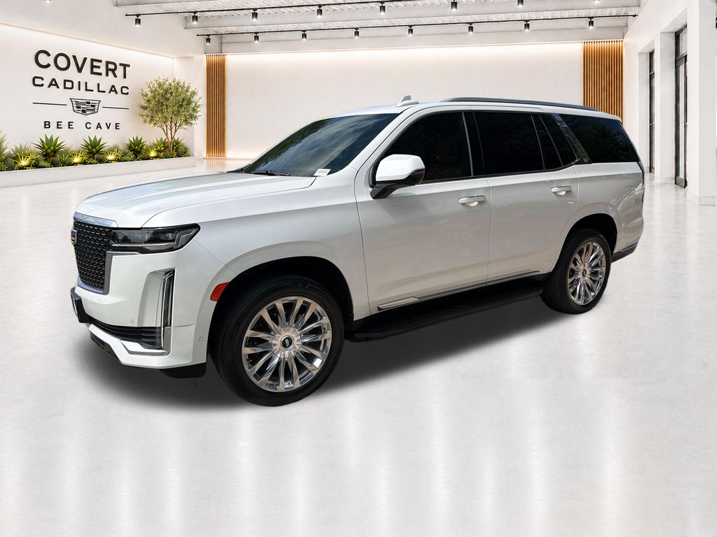 Used 2021 White Cadillac Premium Luxury image 4