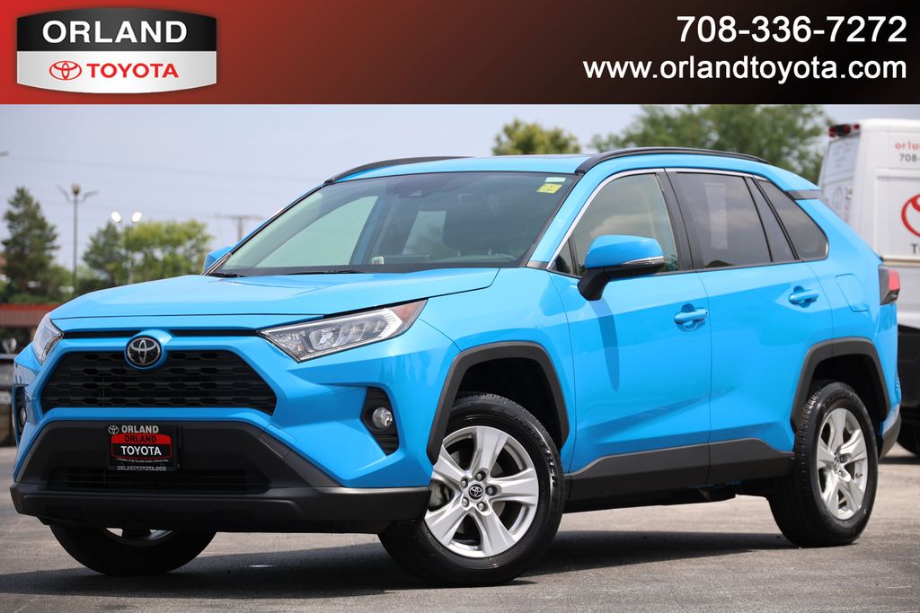 Blue Flame 2019 Toyota RAV4 SUV / Crossover All-Wheel Drive 8-Speed Automatic