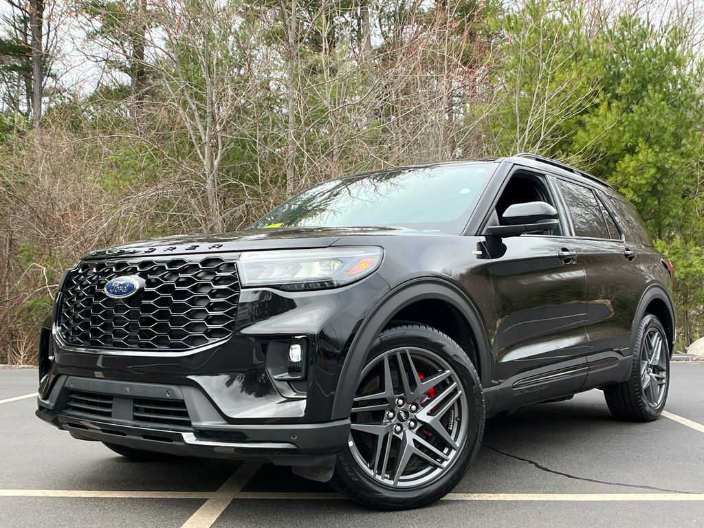 Black Metallic 2025 Ford Explorer ST-Line AWD SUV / Crossover All-Wheel Drive Automatic