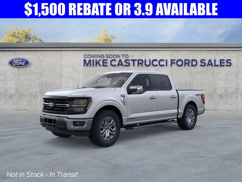 Iconic Silver Metallic 2026 Ford F-150 XLT SuperCrew 4WD Pickup Truck Four-Wheel Drive Automatic