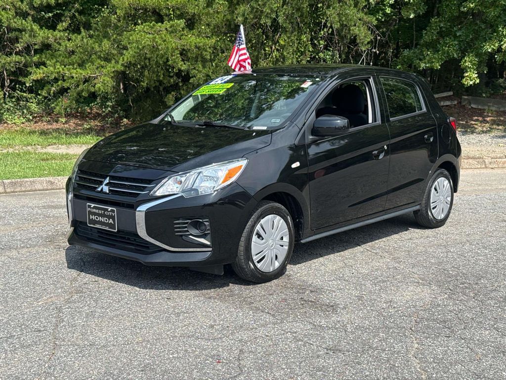 Black 2024 Mitsubishi Mirage Hatchback Continuously Variable Transmission