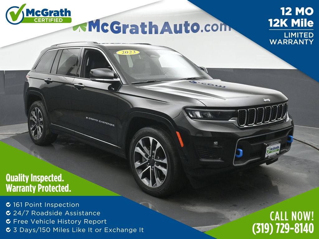 Diamond Black Crystal Pearlcoat 2023 Jeep Grand Cherokee 4xe Overland 4WD SUV / Crossover Four-Wheel Drive 8-Speed Automatic