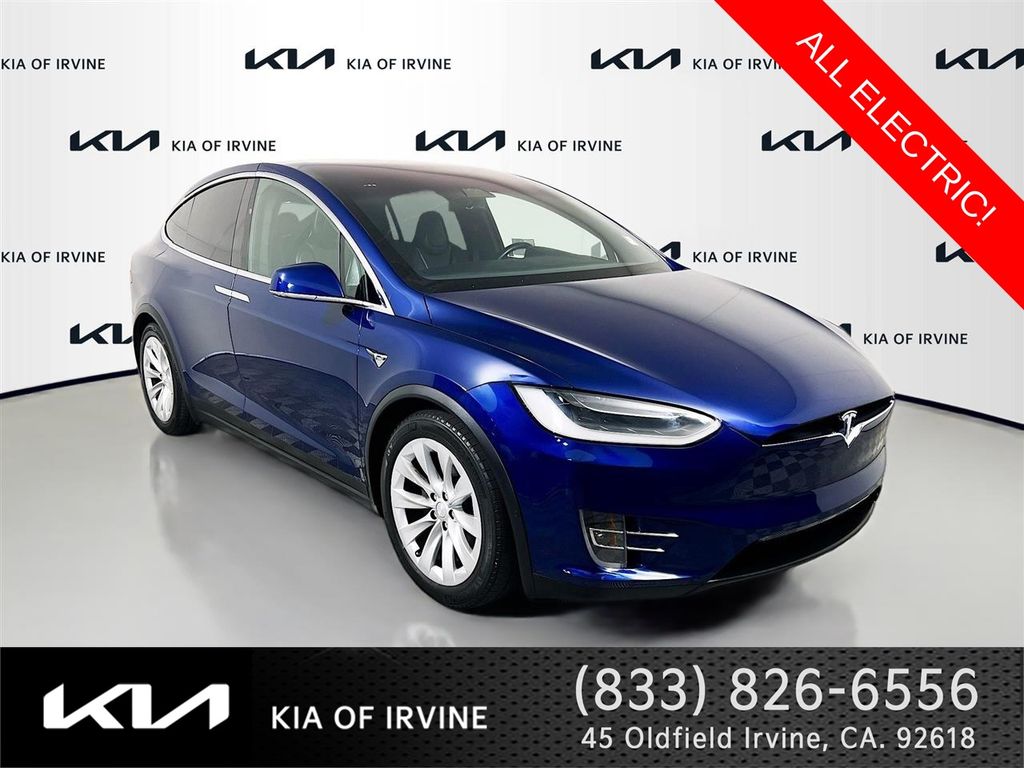 Blue 2018 Tesla Model X 75D AWD SUV / Crossover All-Wheel Drive 1-Speed Automatic