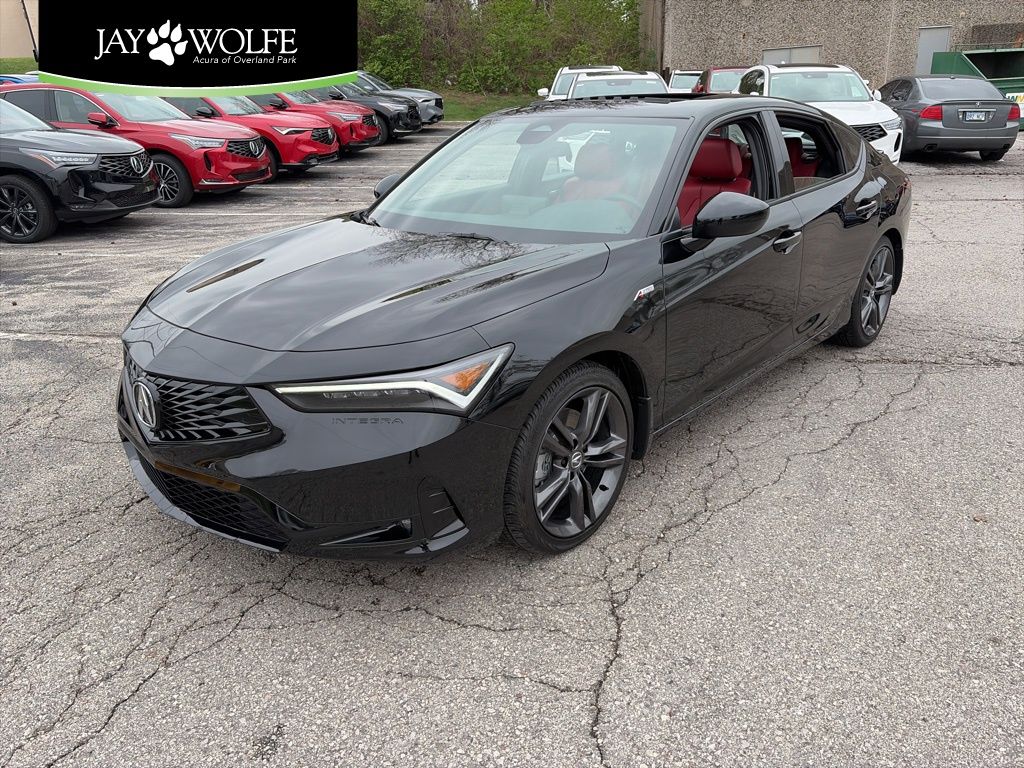 Majestic Black Pearl 2025 Acura Integra FWD with A-SPEC Package Sedan Front-Wheel Drive Continuously Variable Transmission