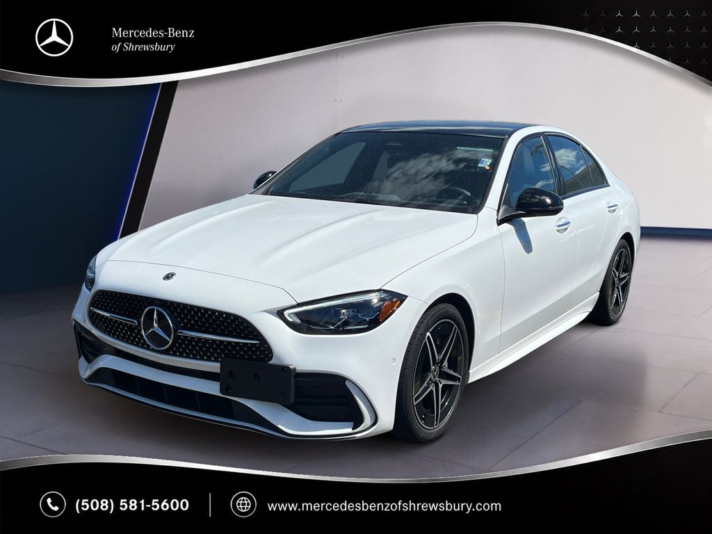 Polar White 2026 Mercedes-Benz C-Class Sedan All-Wheel Drive 9-Speed Automatic