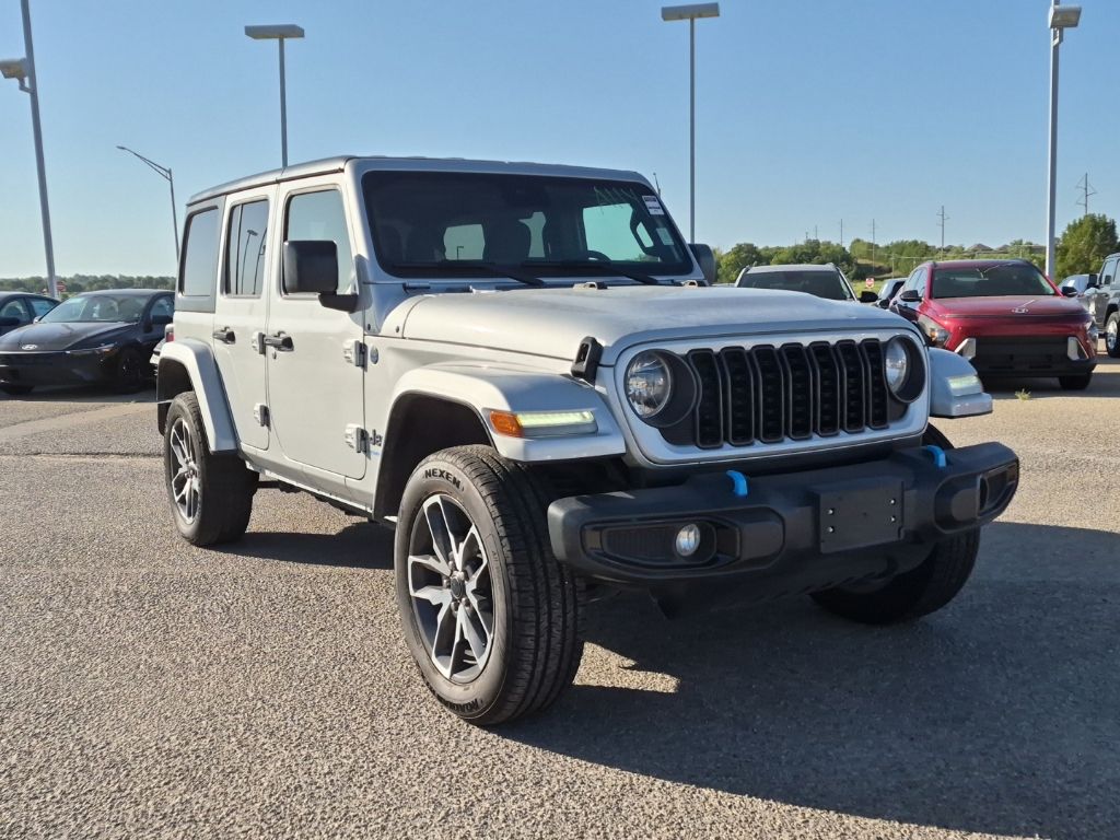 Silver Zynith Clearcoat 2024 Jeep Wrangler 4xe SUV / Crossover Four-Wheel Drive 8-Speed Automatic