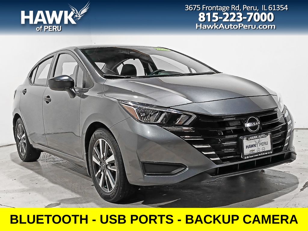 Gray (Gun Metallic) 2024 Nissan Versa S FWD Sedan Front-Wheel Drive Continuously Variable Transmission