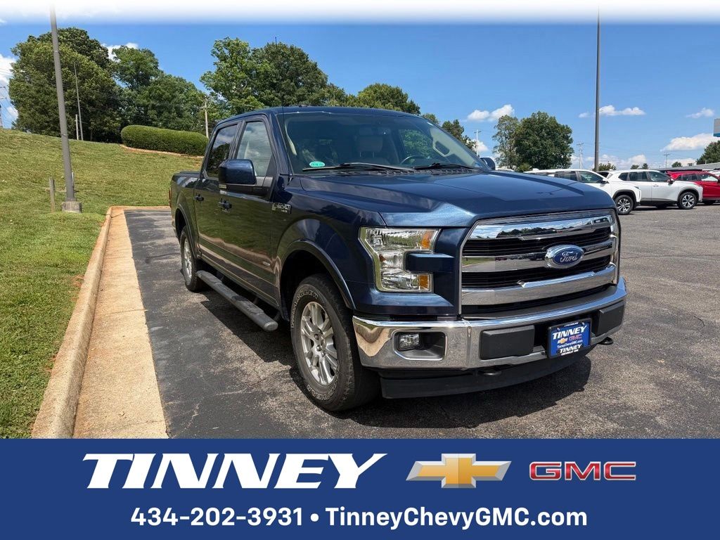 Blue 2017 Ford F-150 Pickup Truck Four-Wheel Drive 6-Speed Automatic