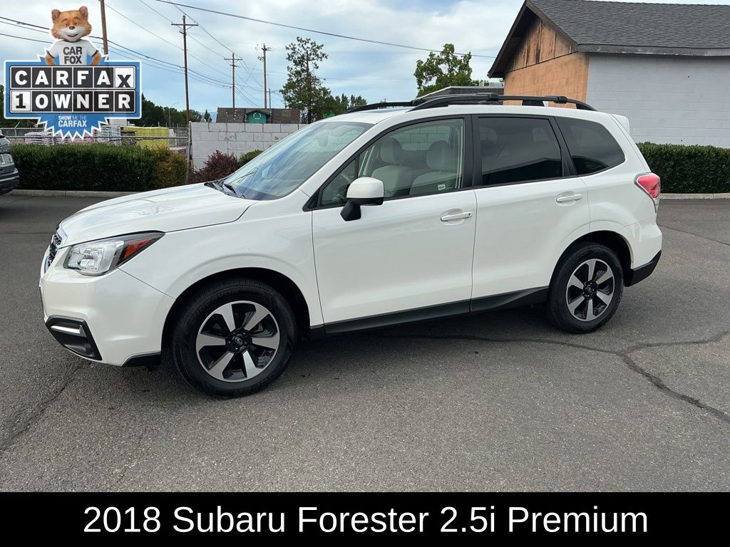 Crystal White Pearl 2018 Subaru Forester SUV / Crossover All-Wheel Drive Continuously Variable Transmission