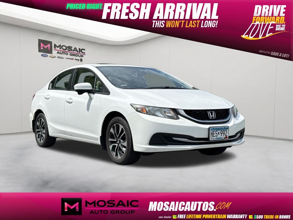 2015 Honda Civic EX Sedan Front-Wheel Drive Continuously Variable Transmission