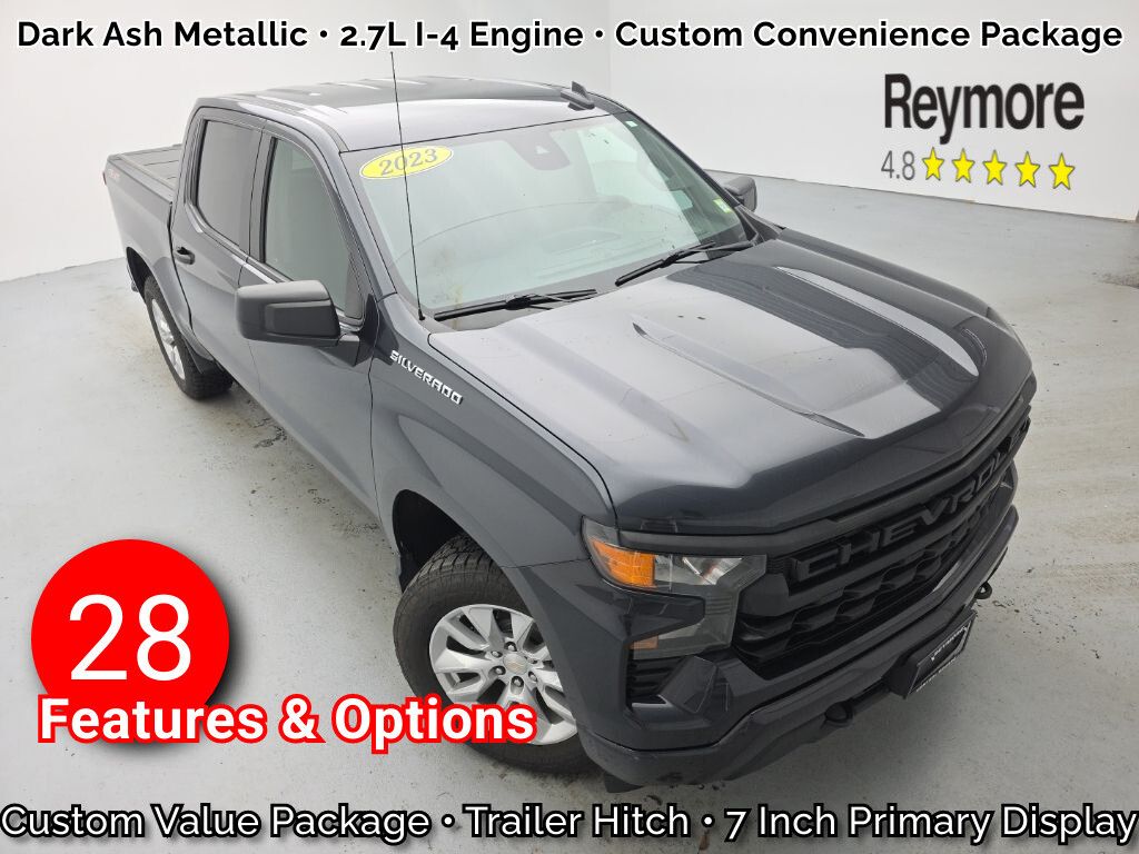 Dark Ash Metallic 2023 Chevrolet Silverado 1500 Pickup Truck Four-Wheel Drive 8-Speed Automatic