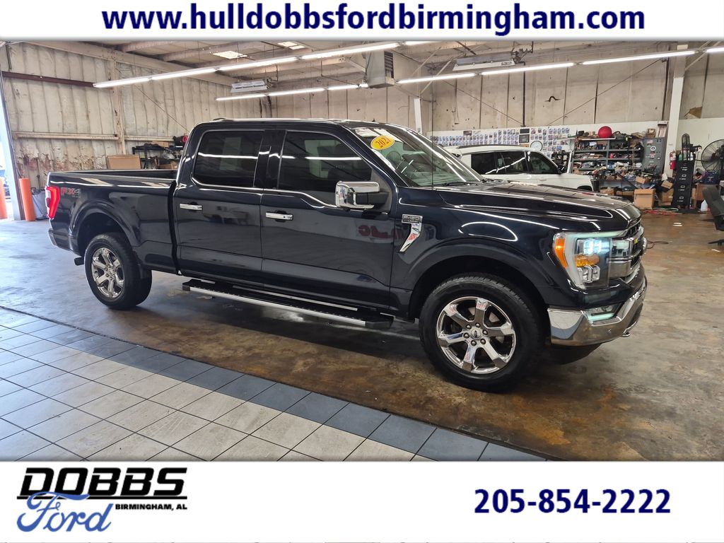 Antimatter Blue Metallic 2021 Ford F-150 Lariat SuperCrew 4WD Pickup Truck Four-Wheel Drive Automatic