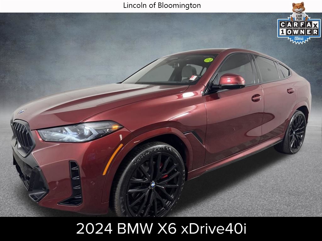 Red Metallic 2024 BMW X6 SUV / Crossover All-Wheel Drive 8-Speed Automatic