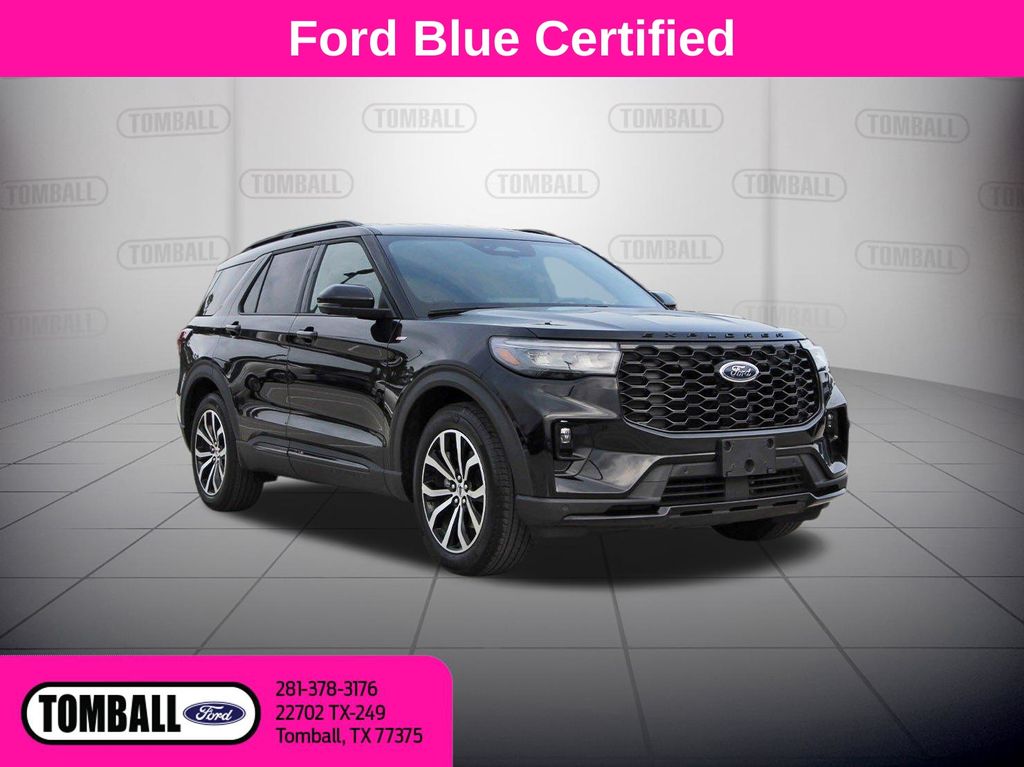 Black Metallic 2025 Ford Explorer SUV / Crossover Rear-Wheel Drive Automatic