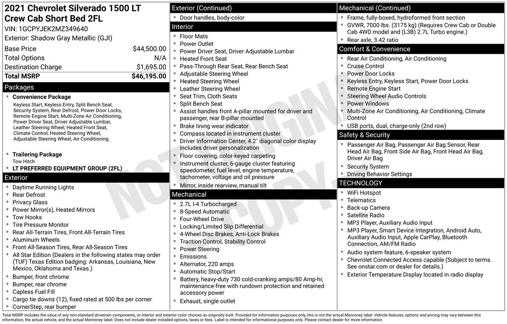 Certified Used 2021 Gray Chevrolet LT image 4
