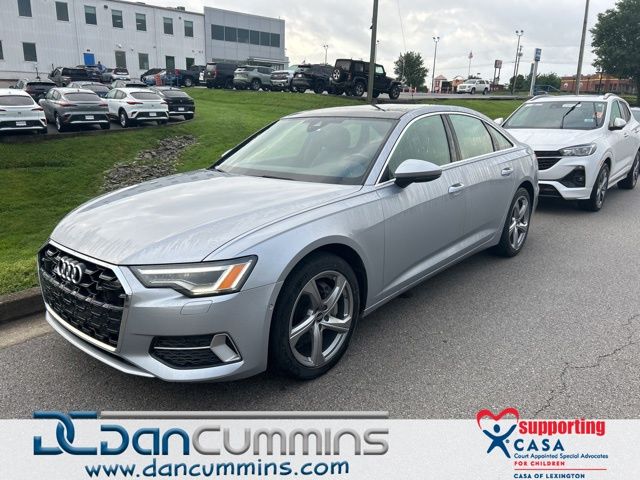Silver 2024 Audi A6 quattro Premium Plus 45 TFSI Sedan All-Wheel Drive 7-Speed Automatic