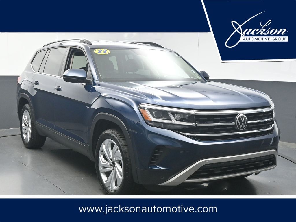 Tourmaline Blue Metallic 2023 Volkswagen Atlas 8-Speed Automatic