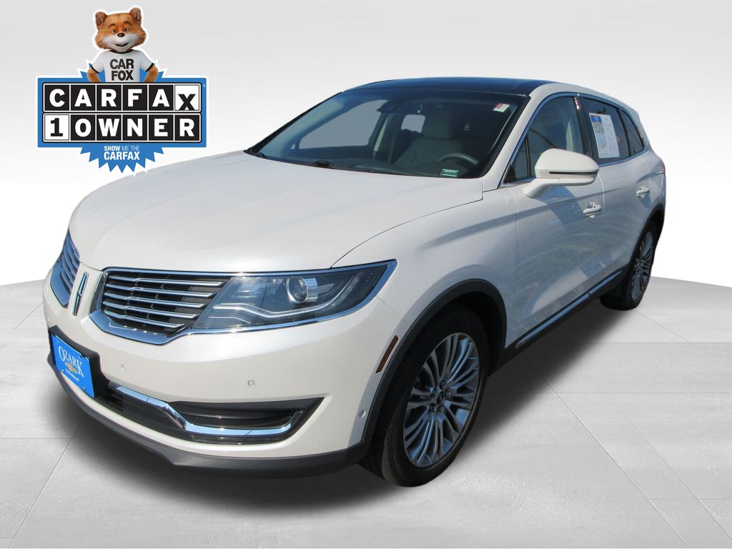 White Platinum Clearcoat Metallic 2018 Lincoln MKX SUV / Crossover Front-Wheel Drive 6-Speed Automatic