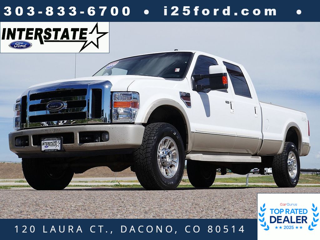 Oxford White Clearcoat 2008 Ford F-350 Super Duty Pickup Truck Four-Wheel Drive 5-Speed Automatic