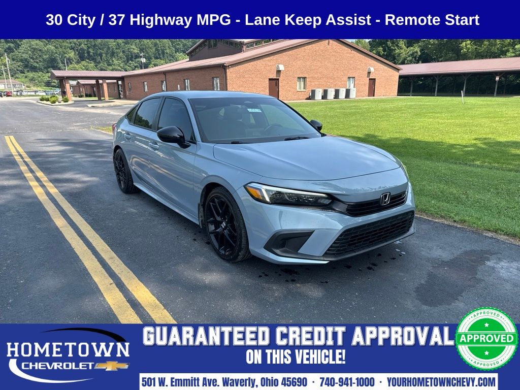 Gray Pearl 2022 Honda Civic Sedan Front-Wheel Drive Continuously Variable Transmission