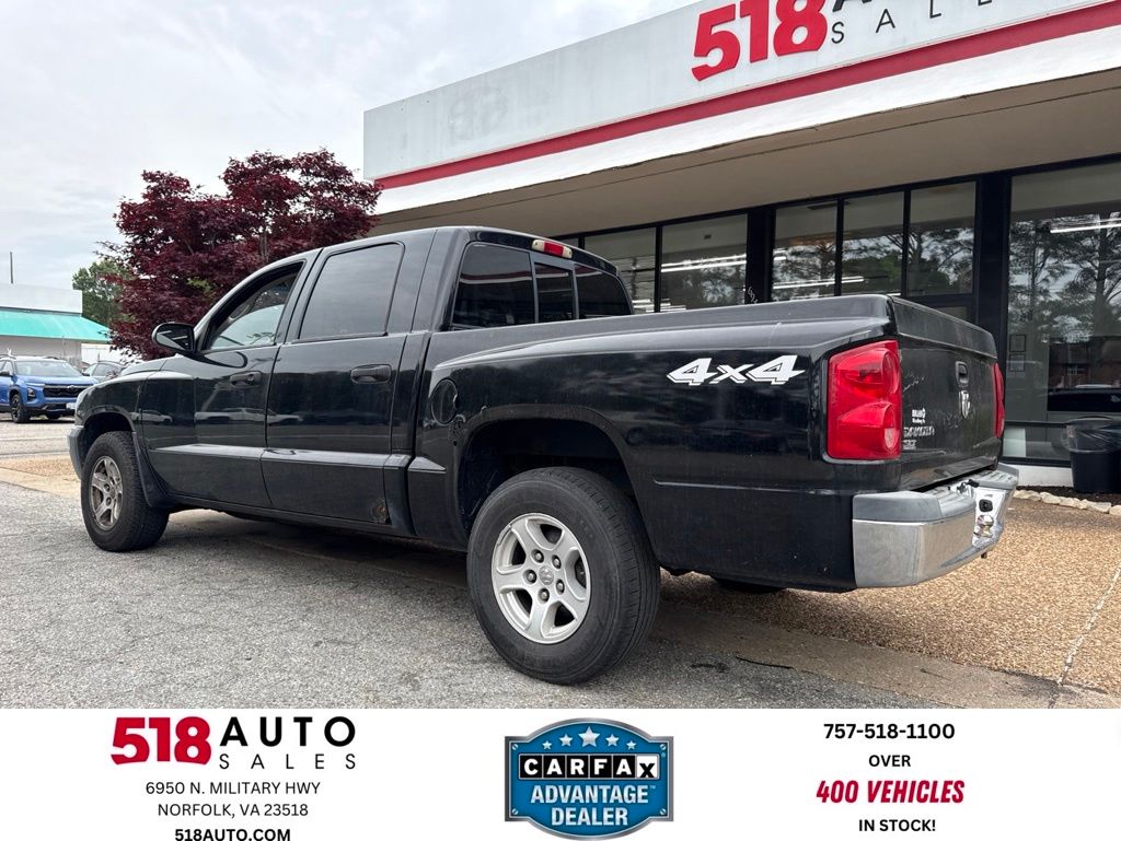 Black Clearcoat 2005 Dodge Dakota SLT Quad Cab 4WD Pickup Truck Four-Wheel Drive 4-Speed Automatic