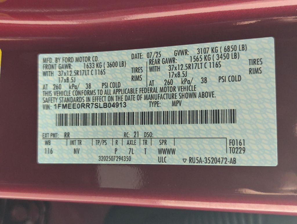 2025 Ford Bronco Raptor Red at Walterboro Ford