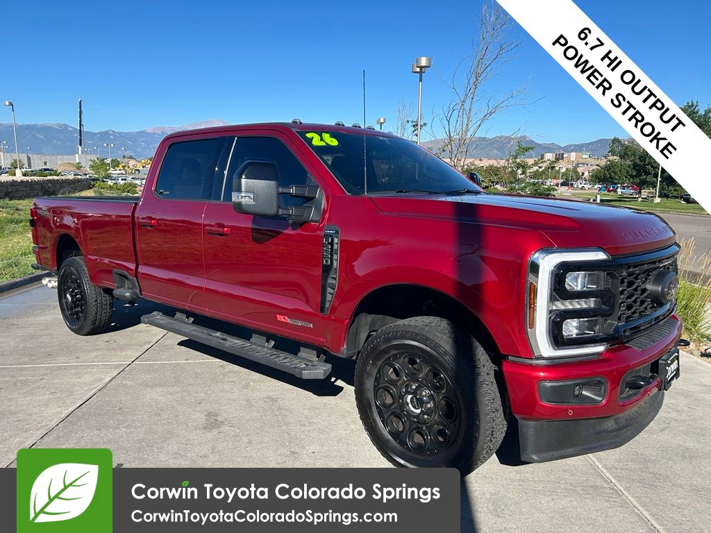 Ruby Red Metallic 2026 Ford F-250 Super Duty Pickup Truck Four-Wheel Drive Automatic