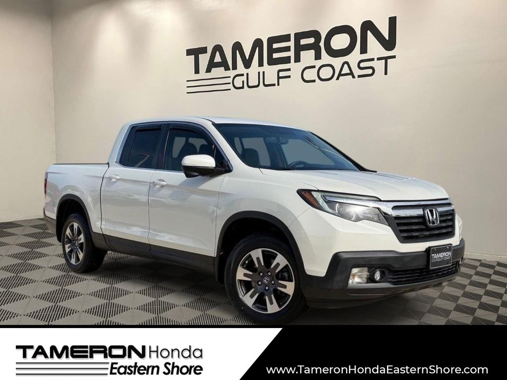 White Diamond Pearl 2019 Honda Ridgeline Pickup Truck All-Wheel Drive 6-Speed Automatic