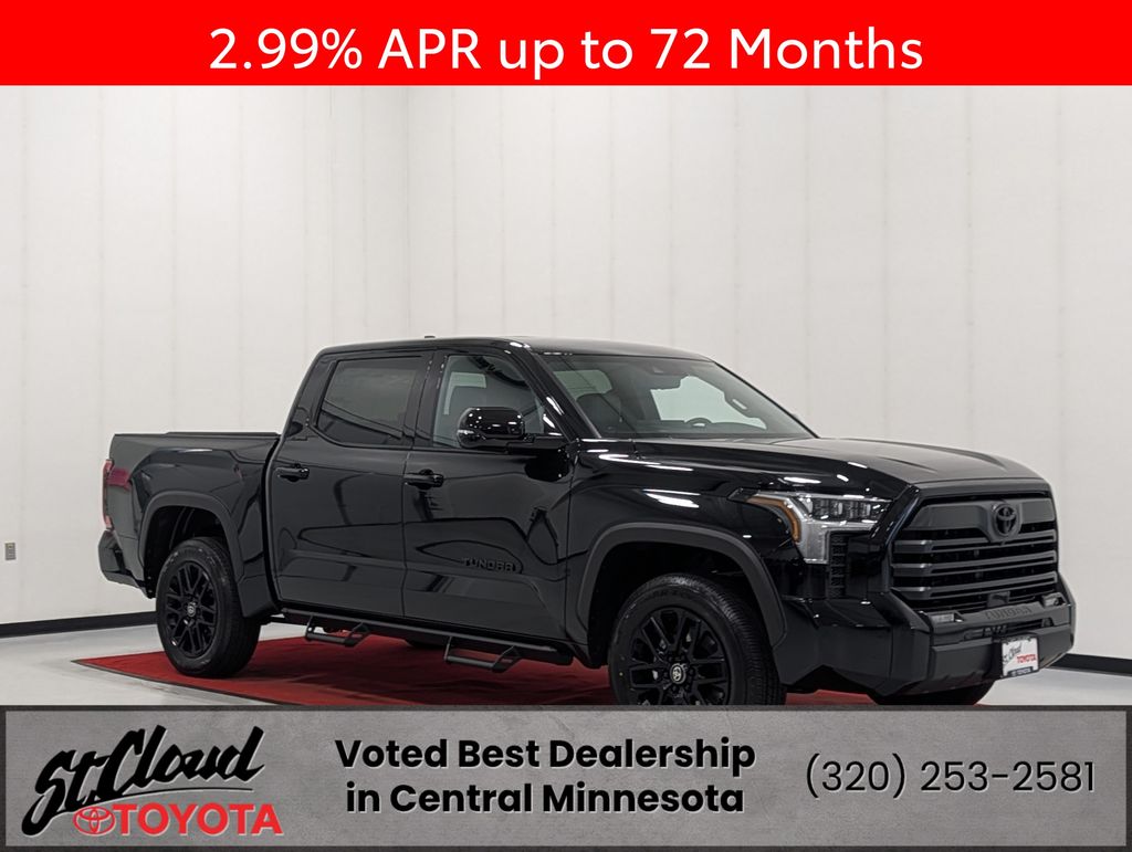 Black 2026 Toyota Tundra Limited CrewMax Cab 4WD Pickup Truck Four-Wheel Drive Automatic