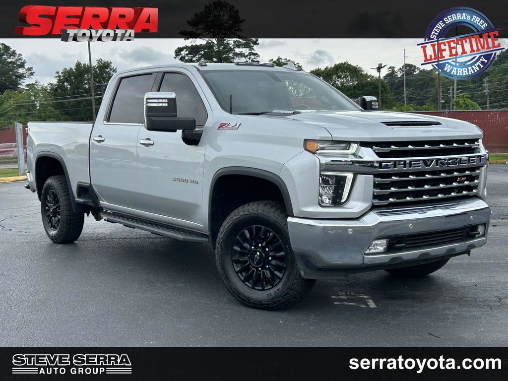 Silver Ice Metallic 2023 Chevrolet Silverado 3500HD LTZ Crew Cab 4WD Pickup Truck Four-Wheel Drive Automatic