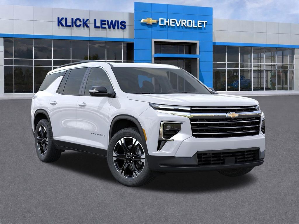 2027 Chevrolet Traverse LT White at Klick Lewis Buick Chevrolet