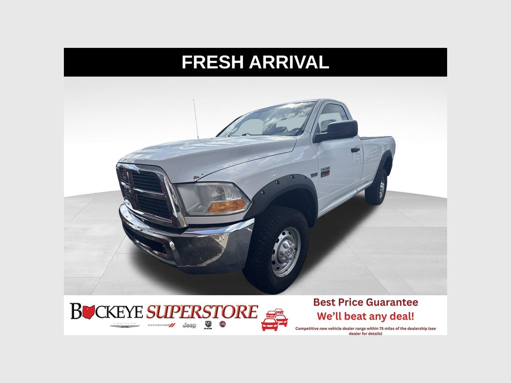 Bright White 2012 RAM 2500 Pickup Truck Four-Wheel Drive 6-Speed Automatic