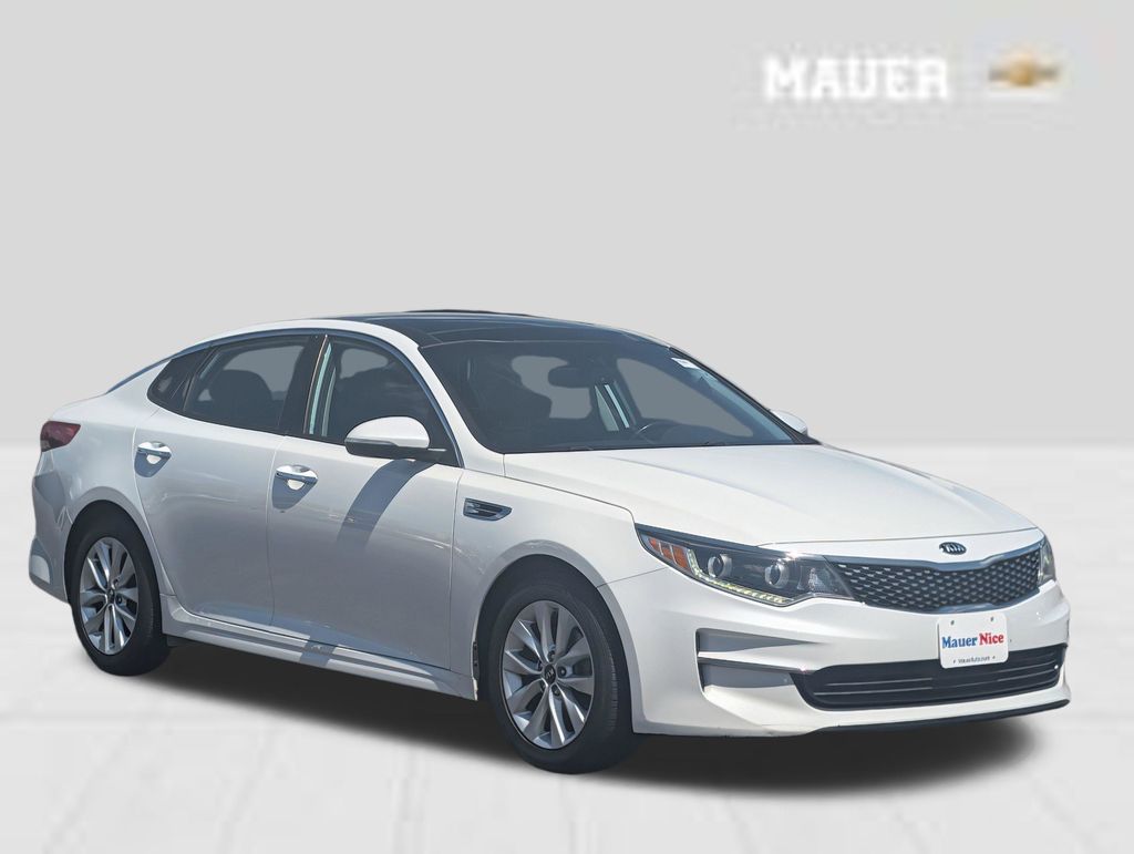 Snow White Pearl 2016 Kia Optima EX Sedan Front-Wheel Drive 6-Speed Automatic
