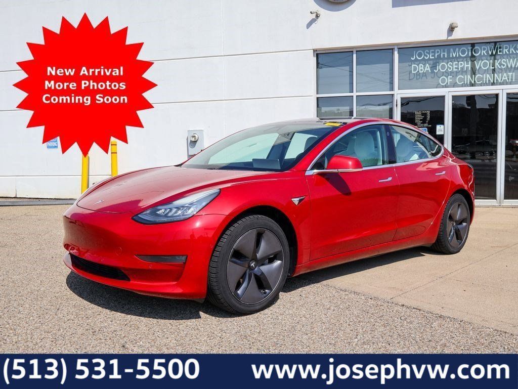 Red Multi-Coat 2018 Tesla Model 3 Long Range AWD Sedan All-Wheel Drive 1-Speed Automatic