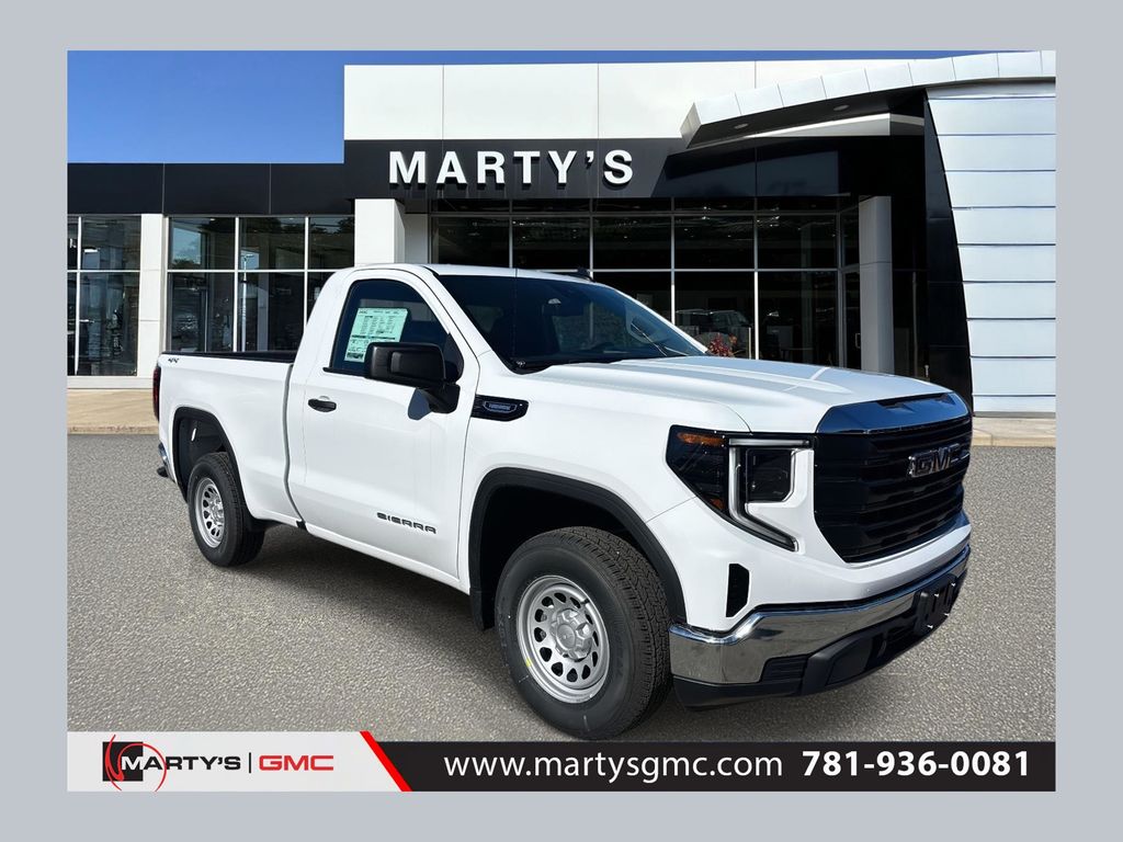 Summit White 2026 GMC Sierra 1500 Pro Regular Cab 4WD Pickup Truck Four-Wheel Drive 8-Speed Automatic