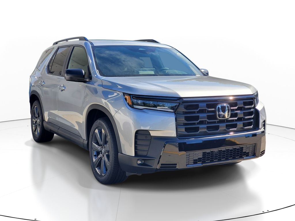Solar Silver Metallic 2026 Honda Pilot SUV / Crossover Front-Wheel Drive Automatic
