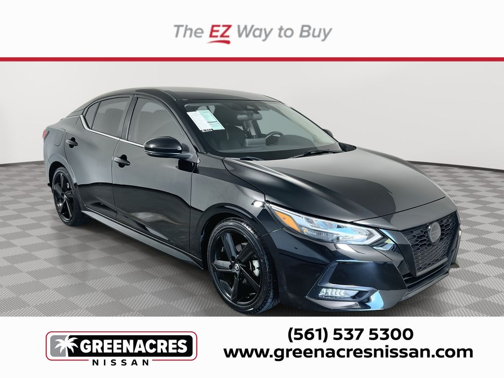 Super Black 2022 Nissan Sentra Sedan Front-Wheel Drive Continuously Variable Transmission