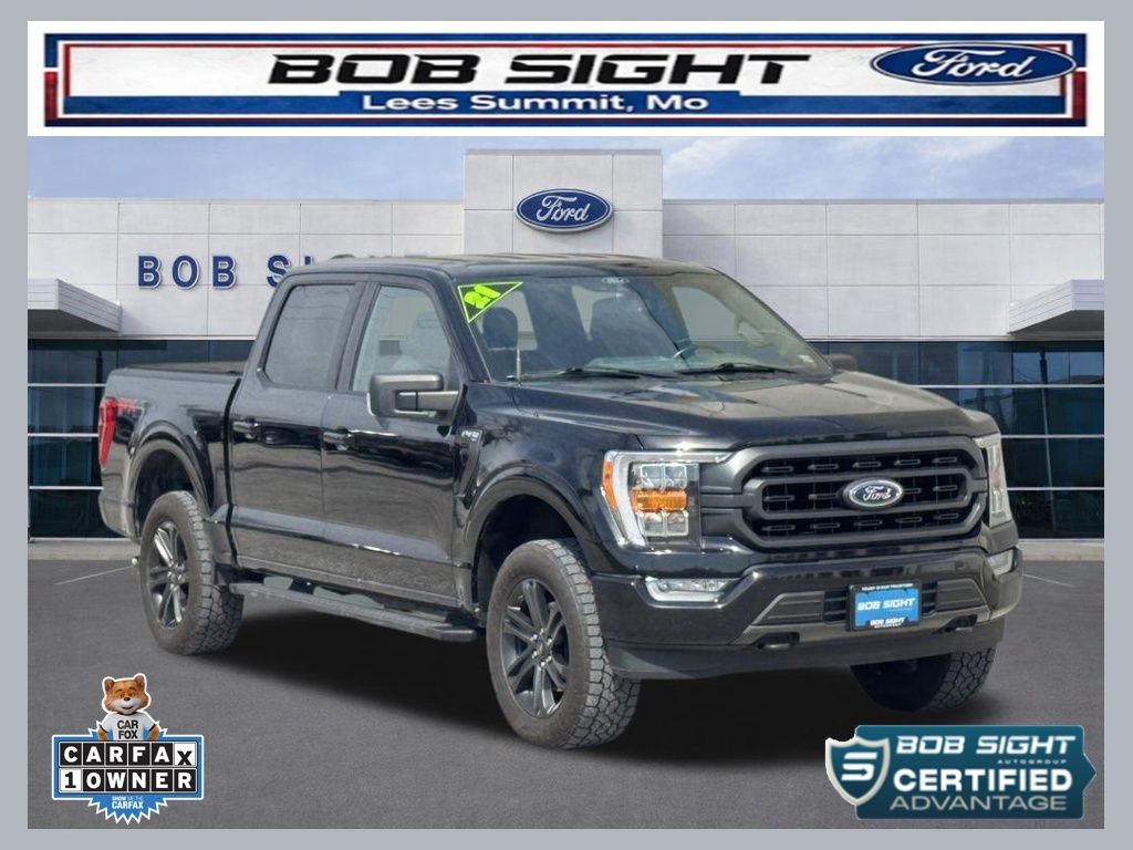 Agate Black Metallic 2021 Ford F-150 XLT SuperCrew 4WD Pickup Truck Four-Wheel Drive Automatic